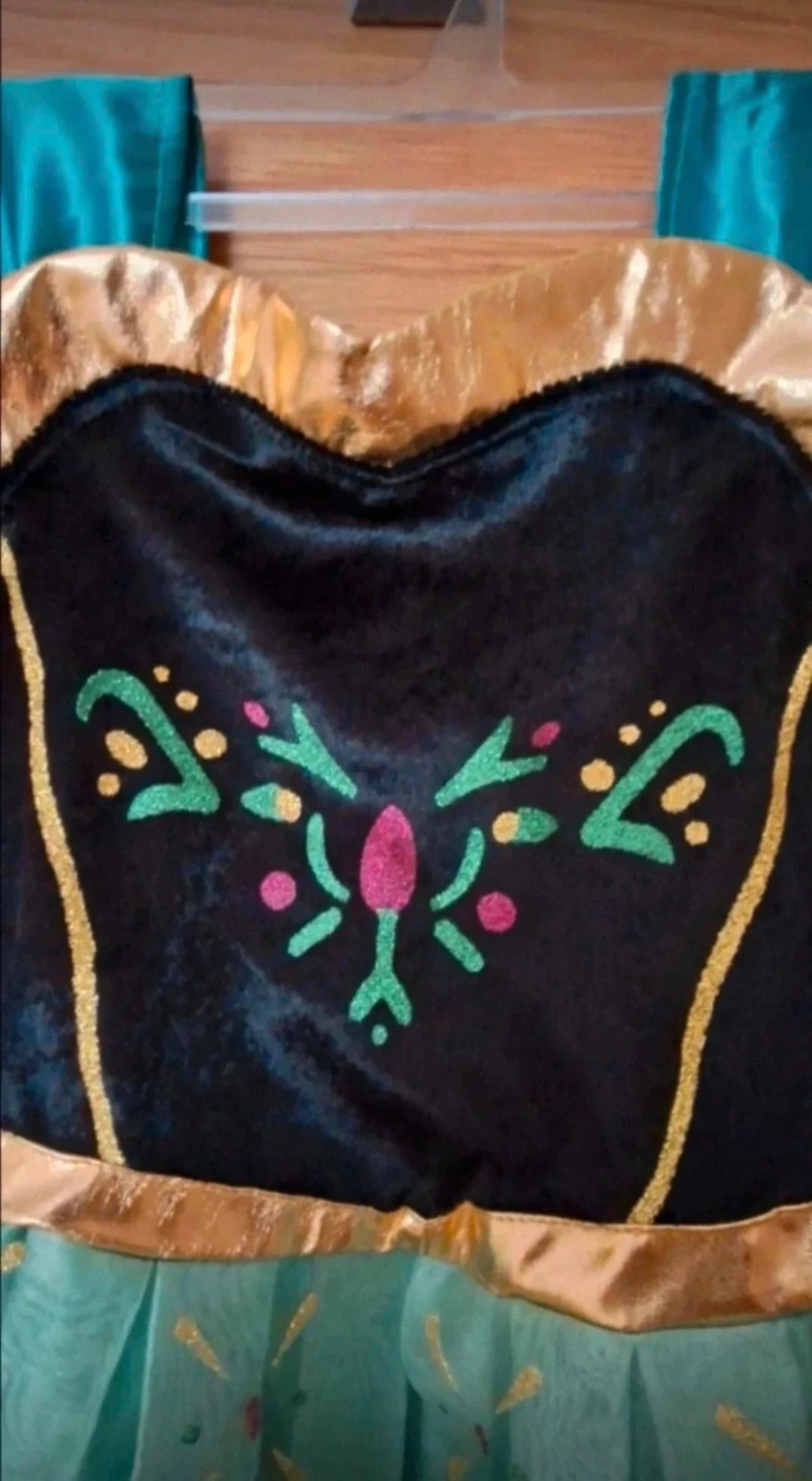 Disfraz de niña de Ana de Frozen. Talla 140 cm – photo 3